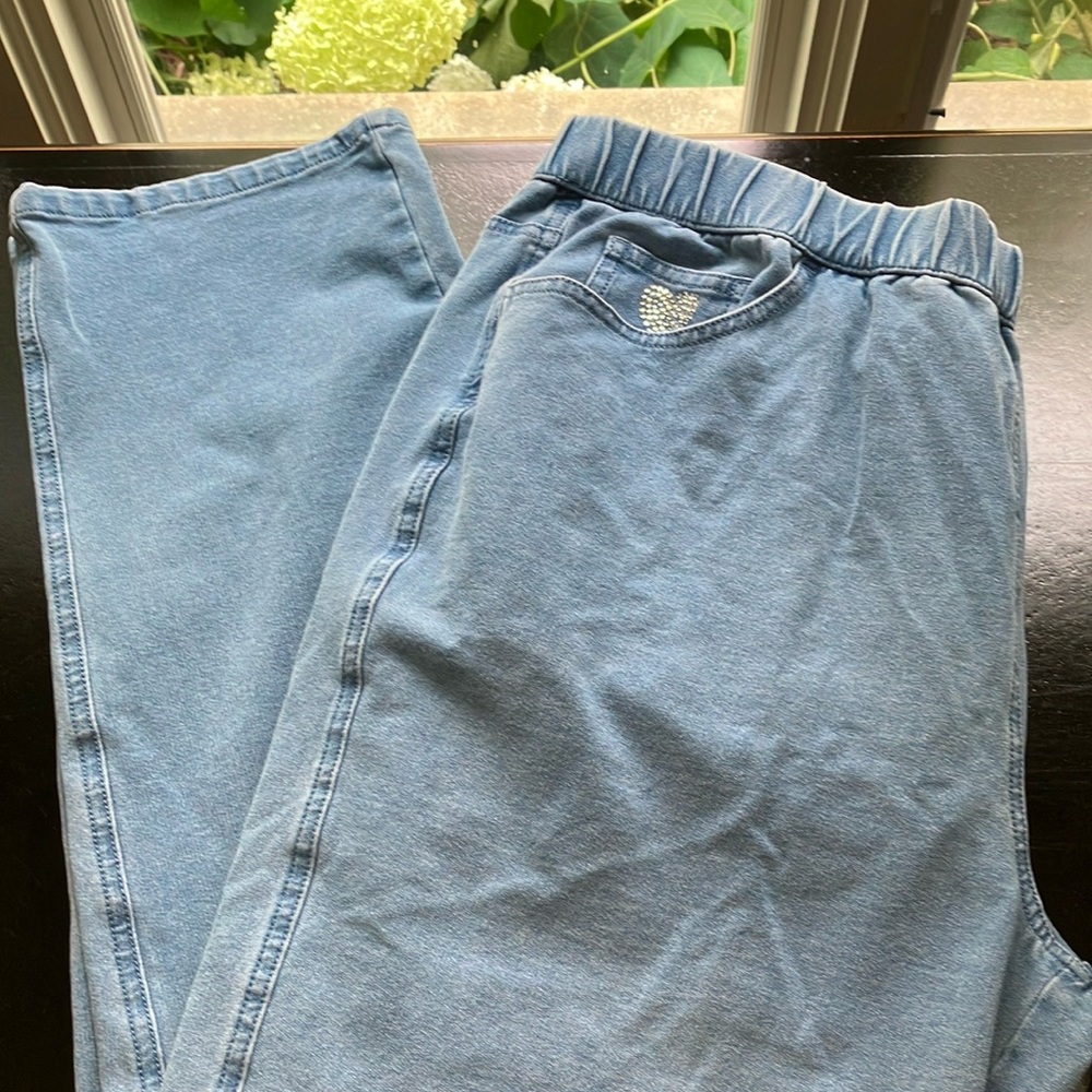 Dream Jeannes by quacker factory Light Blue Denim super stretch jeams 1X